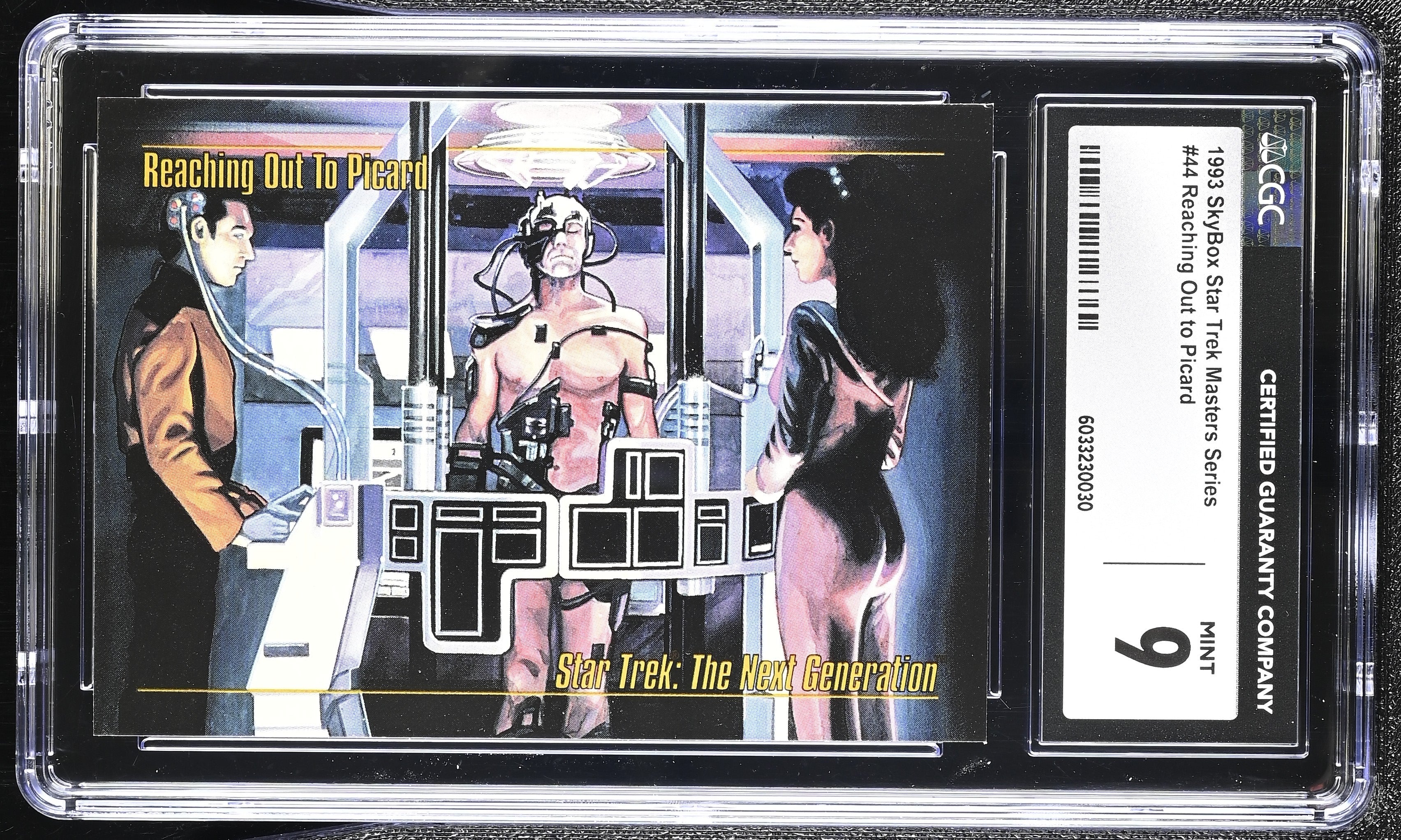Reaching out to Picard - 1993 StarTrek Master Series Skybox - CGC Graded